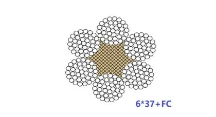 6X37 FC Wire Rope Lifting and Drawing Equipment