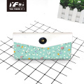 Custom flower story style PU leather pencil case&bag multifunctional hand bag