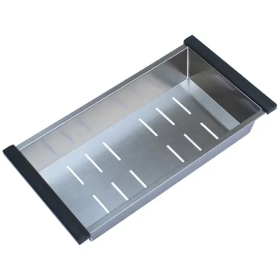 Stainless Steel Drain Colander Rack - Kitchen Sink Accessory