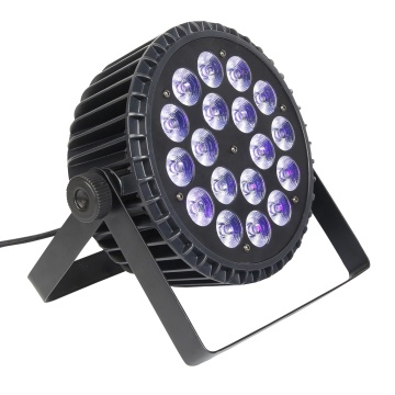 18PCS 18W Waterproof RGBWAUV 6-in-1 LED Stage Lighting for Outdoor IP68 Events and Parties