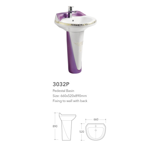 Lavabo de cerámica para el cabello en Bangladesh, India