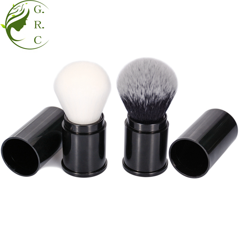 Bushs de maquillage de contour rétractable poudre Kabuki brosse