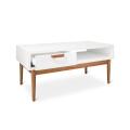 Stolik kawowy Mid Century z drewna MDF