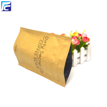 Heat seal colored aluminum foil Kraft coffee bag