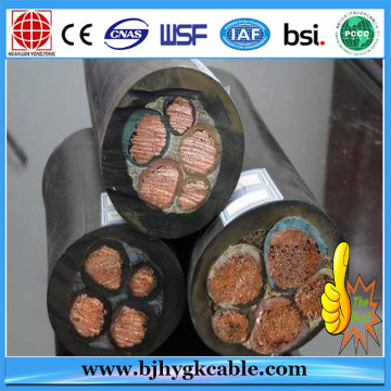6kv 3*35mm2+3*16mm2  Flexible Rubber Cable
