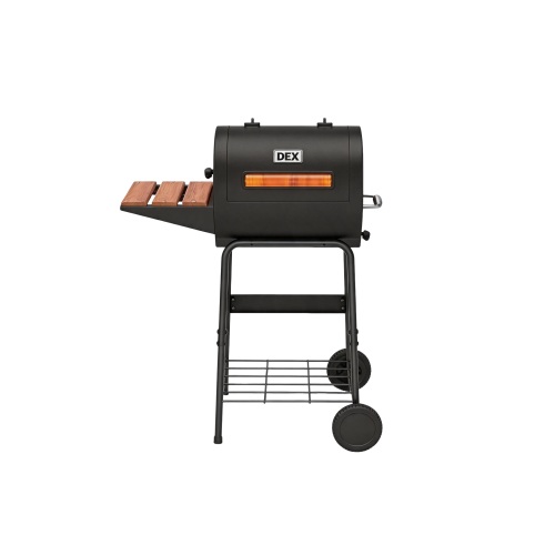 Grill au charbon de bois couvert pour la cuisson au barbecue en plein air