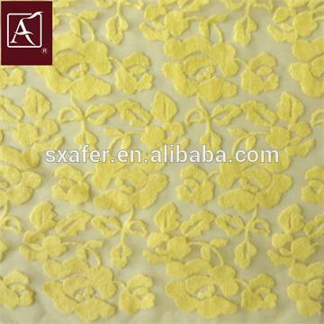embroidery on organza fabric with brushed