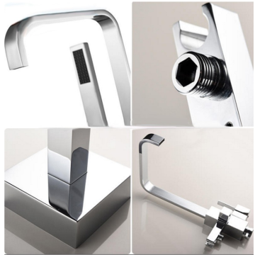 Free Iduro square Clawfoot Bathtub Faucet