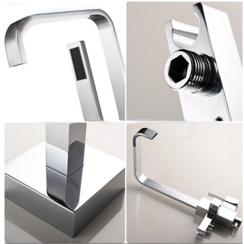 Free Standing Square Clawfoot Bathtub Faucet