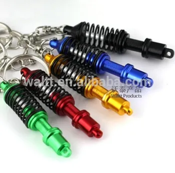 Coilover Keychains, Auto Part Model Automotive Accessories Shock Absorber Keychain Keyring
