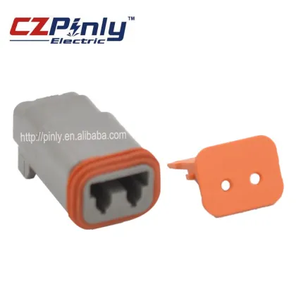 Waterproof AT06-2S Female 2 Pin DT Series Deutsch Connector