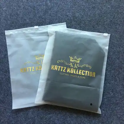 Garment Frosted Ziploc Bags