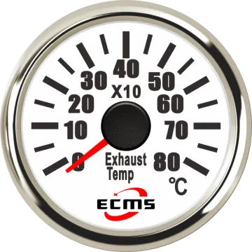 Marine Boat Auto Exhaust Thermometer Temp Gauge 0-800 Degrees