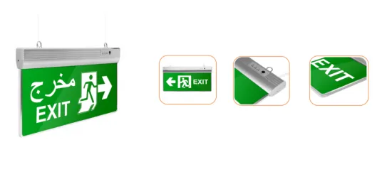 Aluminum acrylic exit sign light