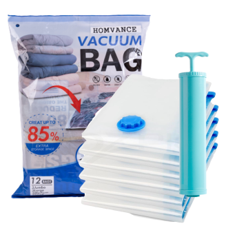 Premium Travel Reusable Roll-Up Vacuum Storage Bags - Big Pack for Efficient Packing and Compression