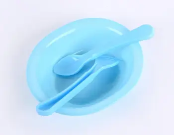 3 PCS Plastic Baby Feeding Sets