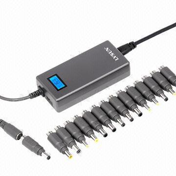 Mini Universal Netbook AC Adaptor with LCD Display, Charge for Mini Netbooks, Mobile Phone, Cameras