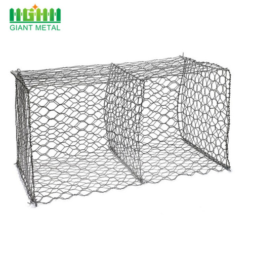 Galvanized river bank protect stone gabion basket