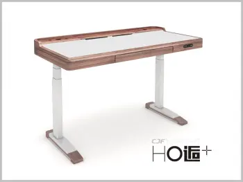 Automatic height adjustable lifting office desk with LINAK lift system