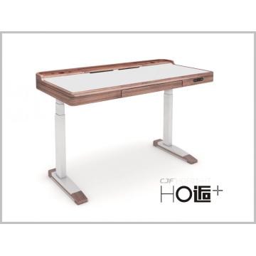 Automatic height adjustable lifting office desk with LINAK lift system