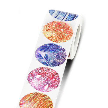 Cute Easter Egg Stickers - Cartoon Self-Adhesive Stickers for Festivals and Parties