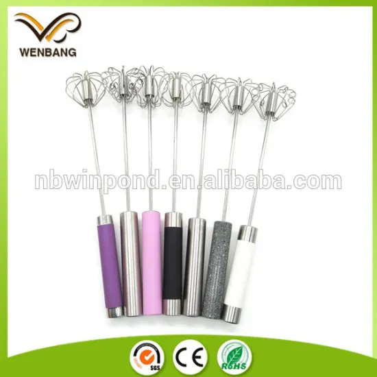 Stainless steel kitchen egg stirring whisk