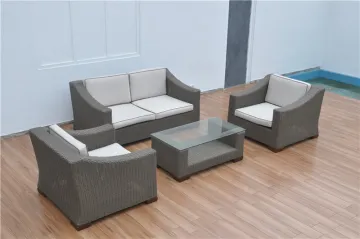 Patio outdoor furniture set rattan modern sofa