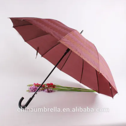 straight umbrella pongee fabric sun-protection umbrella rain umbrella