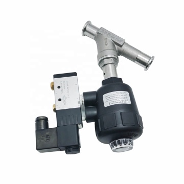 1/2 Inch Sanitary Stainless Steel Pneumatic Clamp Angle Seat Valve with Plastic Head