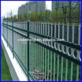 security tubular steel spear top black fence panels