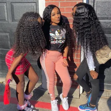 ISEE 100% Raw Virgin Indian Water Wave Human Hair Wig Kinky Curly Transparent Lace Frontal Wig Pre Plucked For Black Women