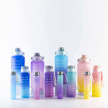 Wholesale 3-in-1 Custom Color Motivational Water Bottles: Your Source for Plastic Water Containers