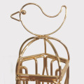 Coffee capsule holder bird cage gold style