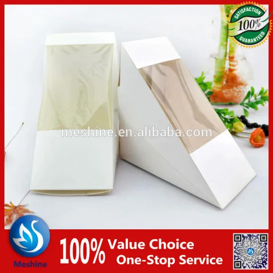 Disposable paper take out sandwich box
