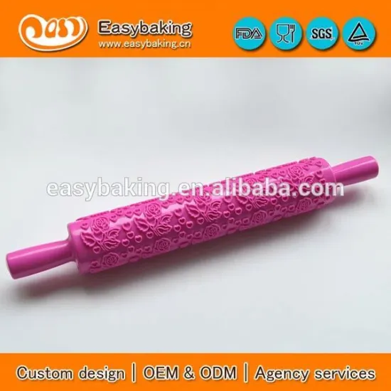 Food grade custom fondant cake decorating plastic rolling pin