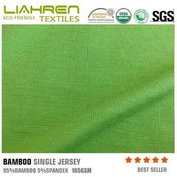 70% Bamboo 30%cotton jersey 120gsm fabric for T shirt