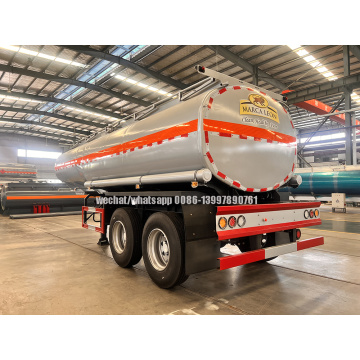 20,000liters two axles Cheap Carbon Steel Fuel Distribution Tank Semi Trailer