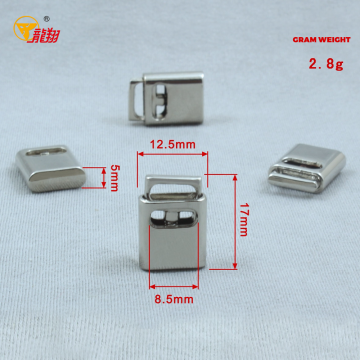 Square Metal Spring Cord Lock for Bags