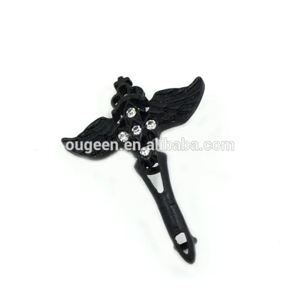 Angels magic wand connector with stone alloy jewelry accessories