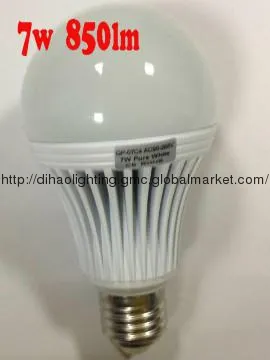 High Luminous bulbs led COB 7W E27