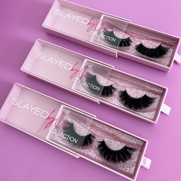 Ρωσικό Faux Mink Custom Eyelash Packaging Box σε διάφορα μήκη και χρώματα