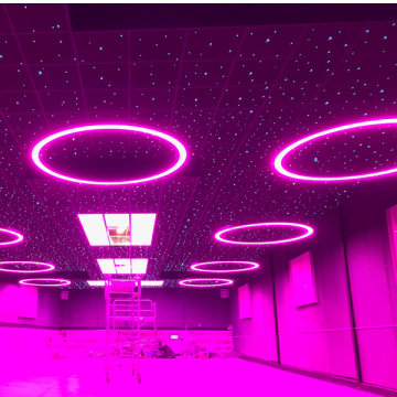 ECOJAS RGB LED Smart Ceiling Chandelier Lamp with Remote Control for Bedrooms and Living Rooms