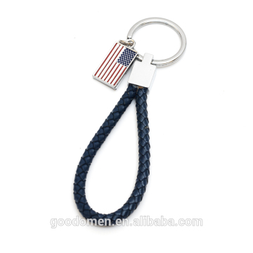 New fashion design leather strap keychain for promotion gift