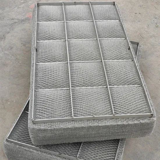 Stainless Steel Compressed Knitted Wire Mesh Filter Pads