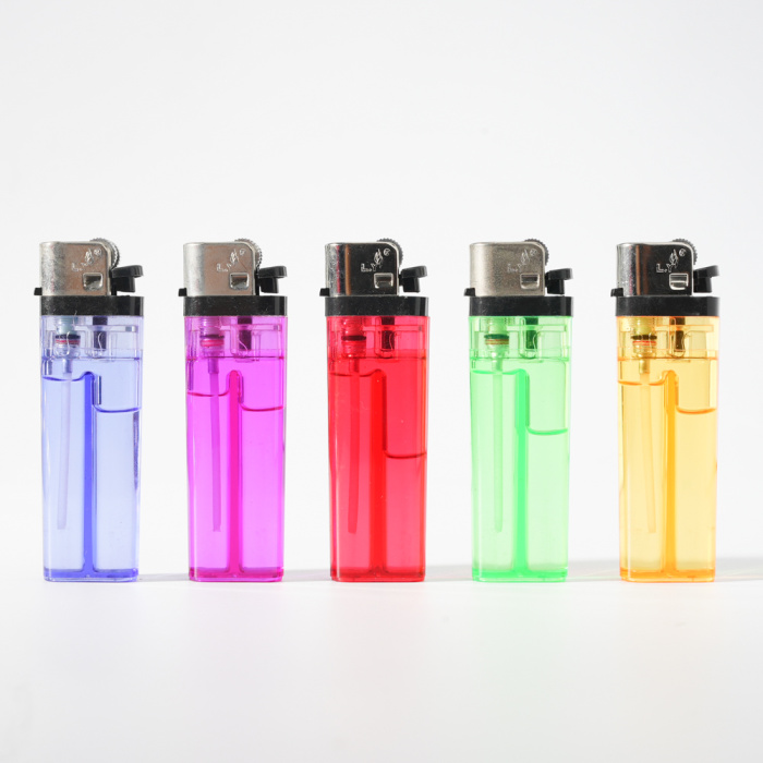 Мягкий пламя Flint Transparent Ligher с пятью цветами