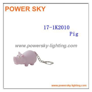 LED Keychain Light-Pig