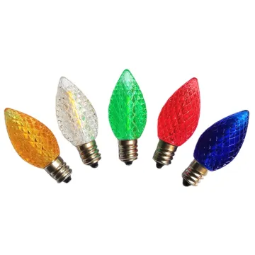 Filament LED C7 Christmas Light Bulb Yellow White