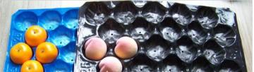 39*59cm Black color PP Fruit Nest Tray For Pear Peach