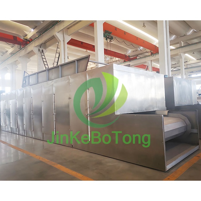 Secador de banda de malla duradera para manipulación de materiales a granel