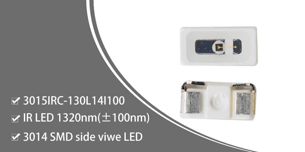 3015IRC-130L14I100 IR 1300nm LED Source 3014 SMD LED 1350nm LED Side view LED